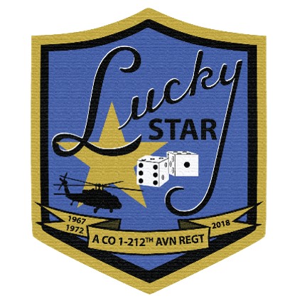 A Company, 1-212th Aviation Regiment Lucky Star patch